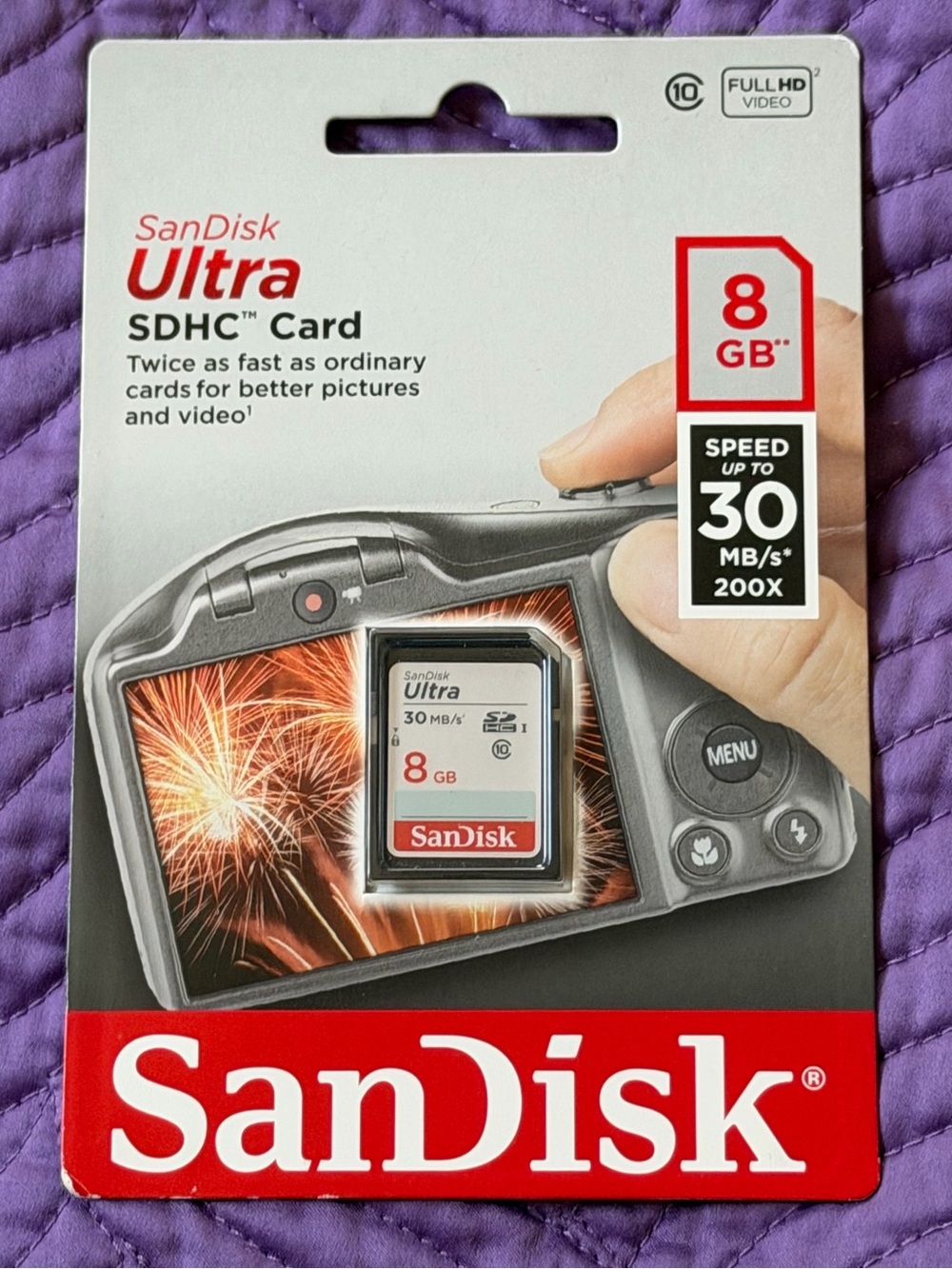 Brand new SanDisk SD memory card